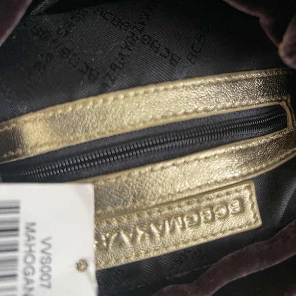 BCBGMaxAzria Velvet and Leather Handbag NWT - Picture 7 of 8